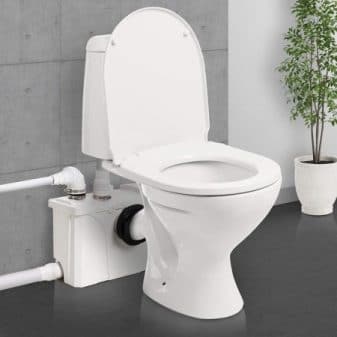 Instalación de triturador para un nuevo baño wc triturador