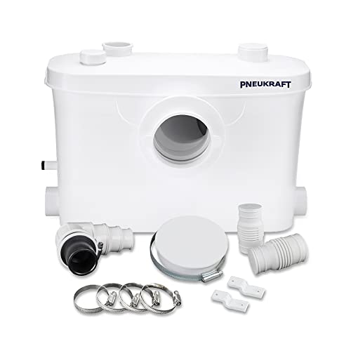 Pneukraft - Trituradora sanitaria (400 W, silenciosa, bomba de elevación para inodoros, fregaderos,...